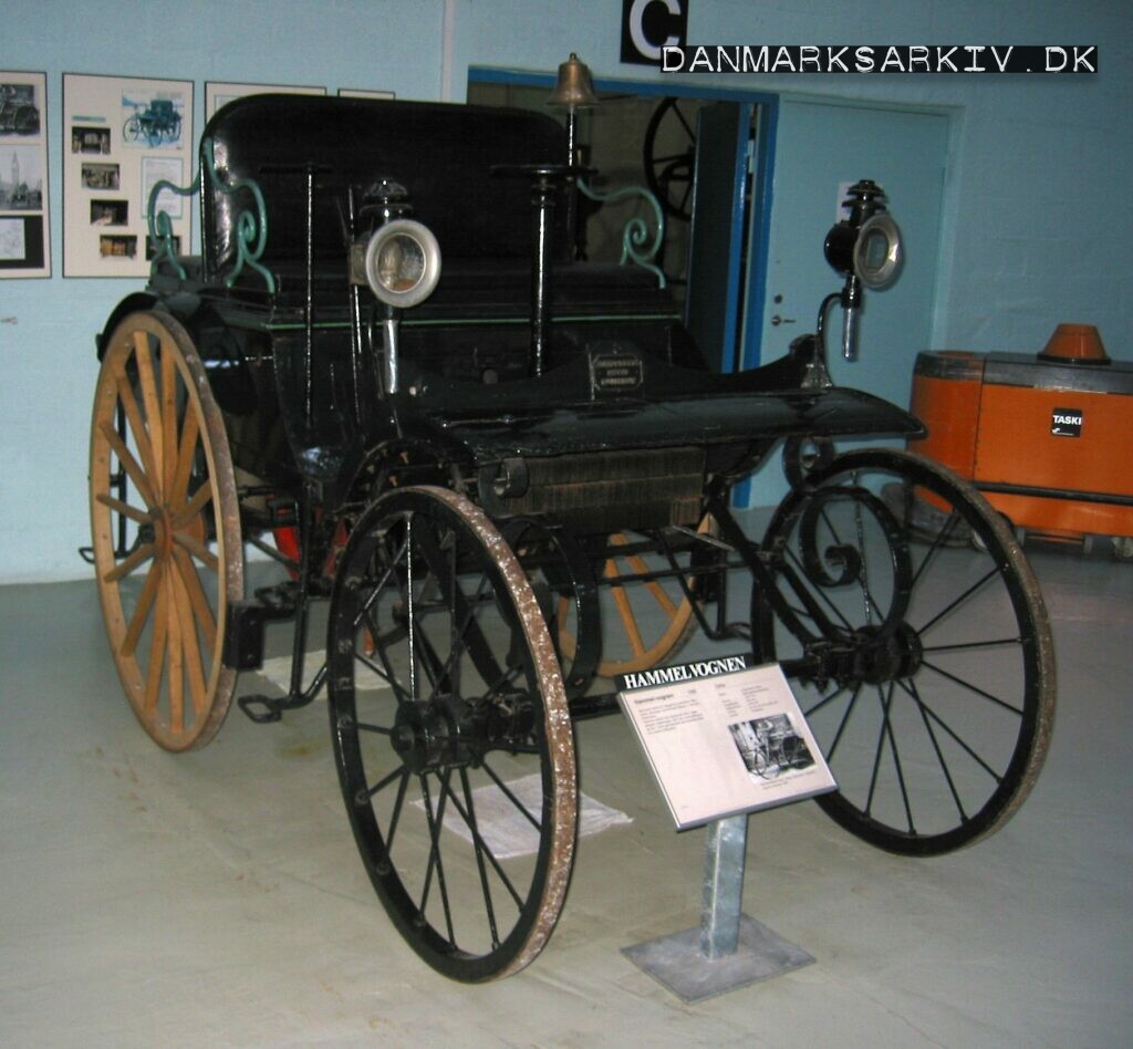 Hammelvognen fra 1888, parkeret på Danmarks Tekniske Museum