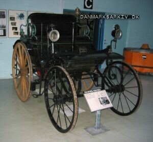 Hammelvognen fra 1888, parkeret på Danmarks Tekniske Museum