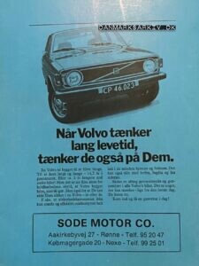 Volvo forhandler Sode Motor Co. - 1973