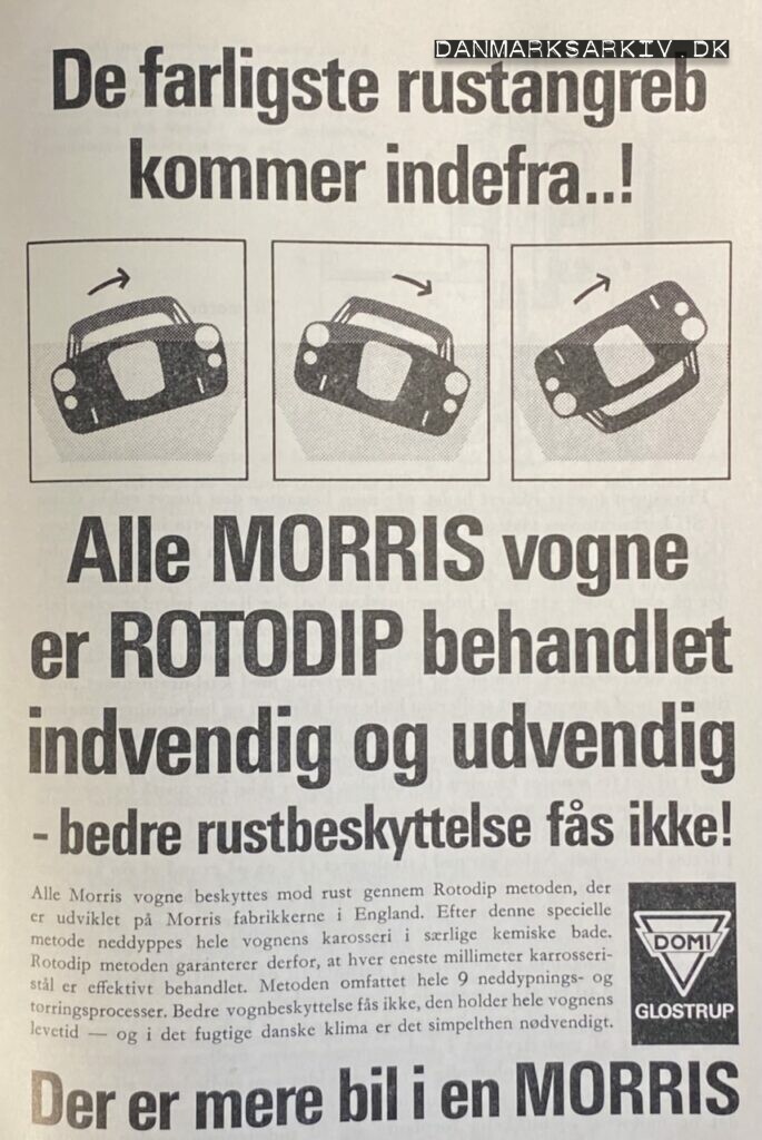 Morris - Rustbeskyttede biler - DOMI - 1960'erne
