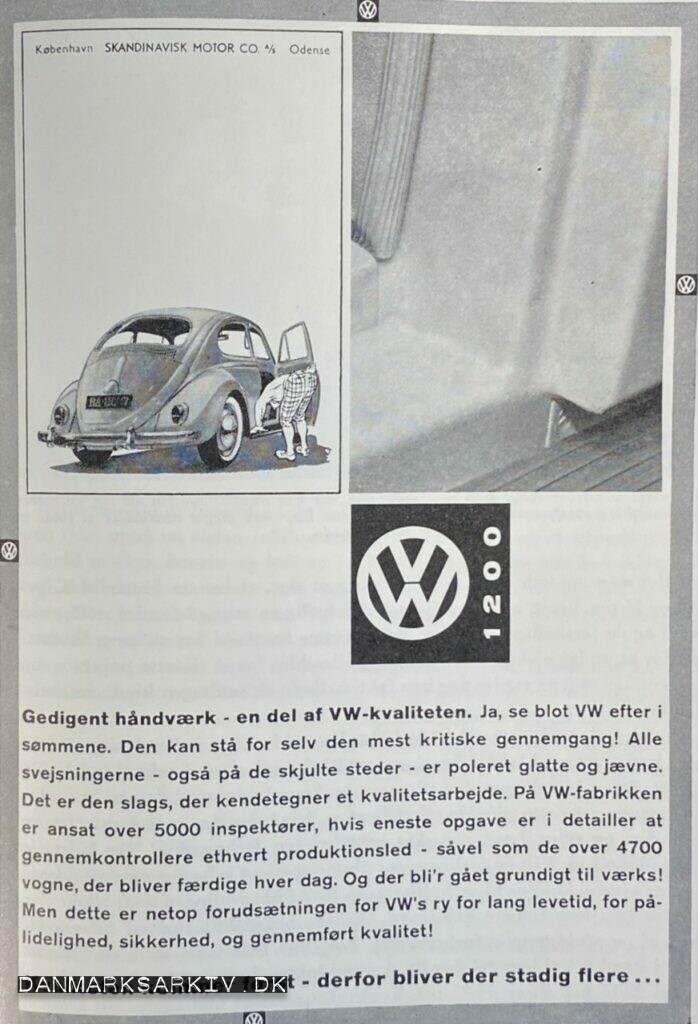 VW 1200 - Scandinavisk Motor Co - 1960'erne