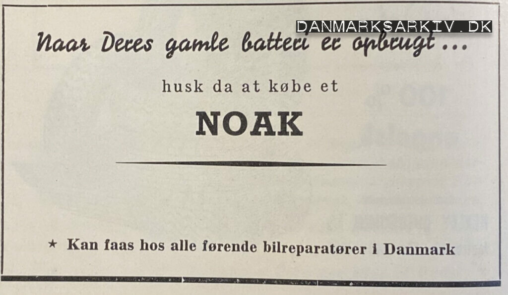 NOAK batterier - 1960'erne