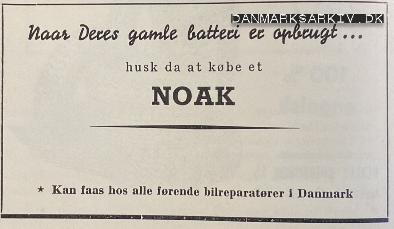 NOAK batterier - 1960'erne