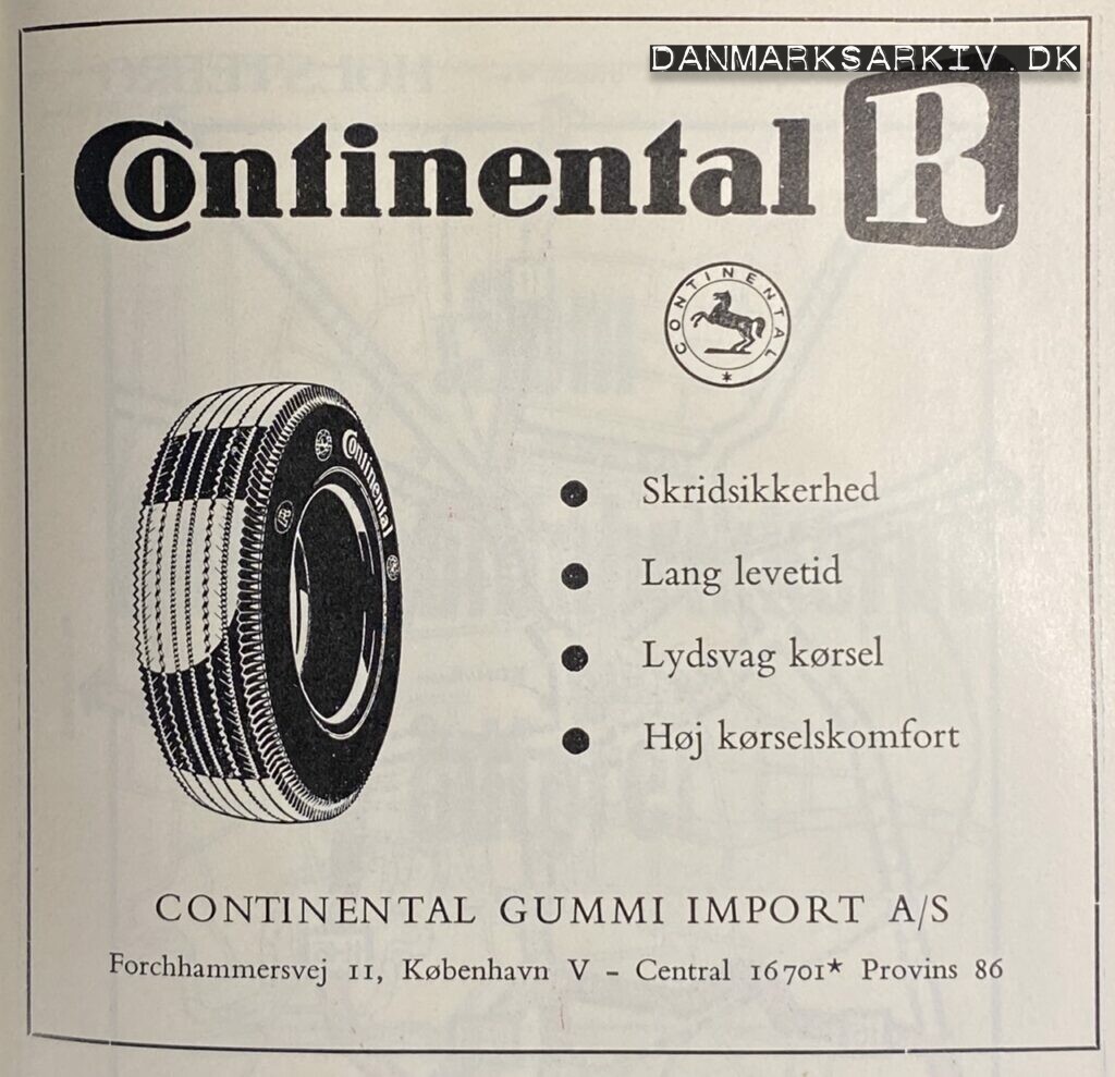 Continental R - Continental Gummi Import A/S - 1960'erne