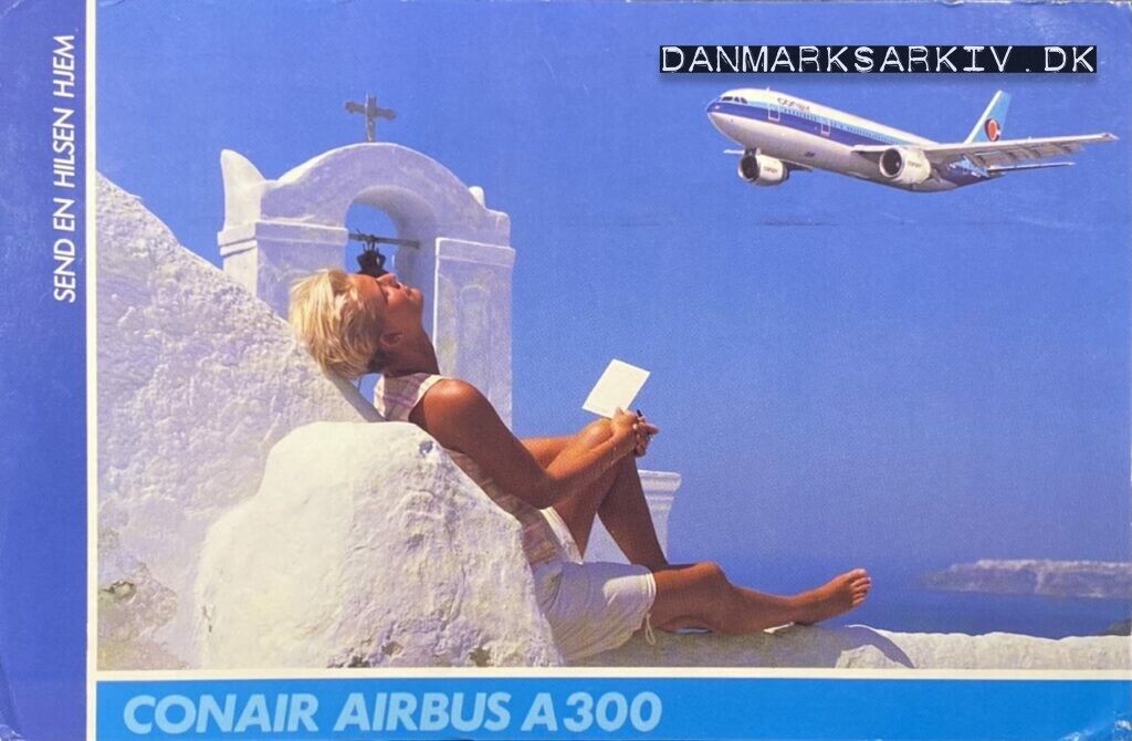 Conair of Scandinavia - Airbus A300 - postkort