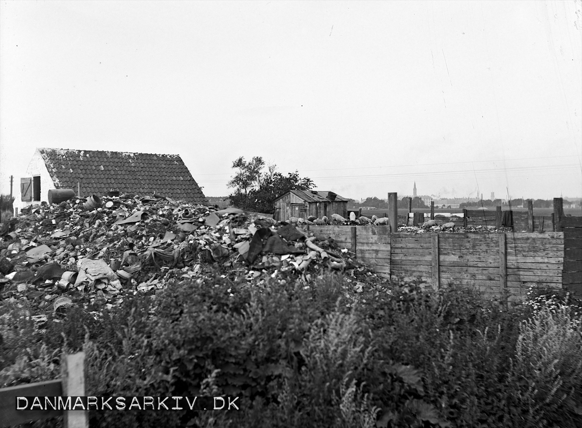 Affaldsdynger på Sundholm - 1907