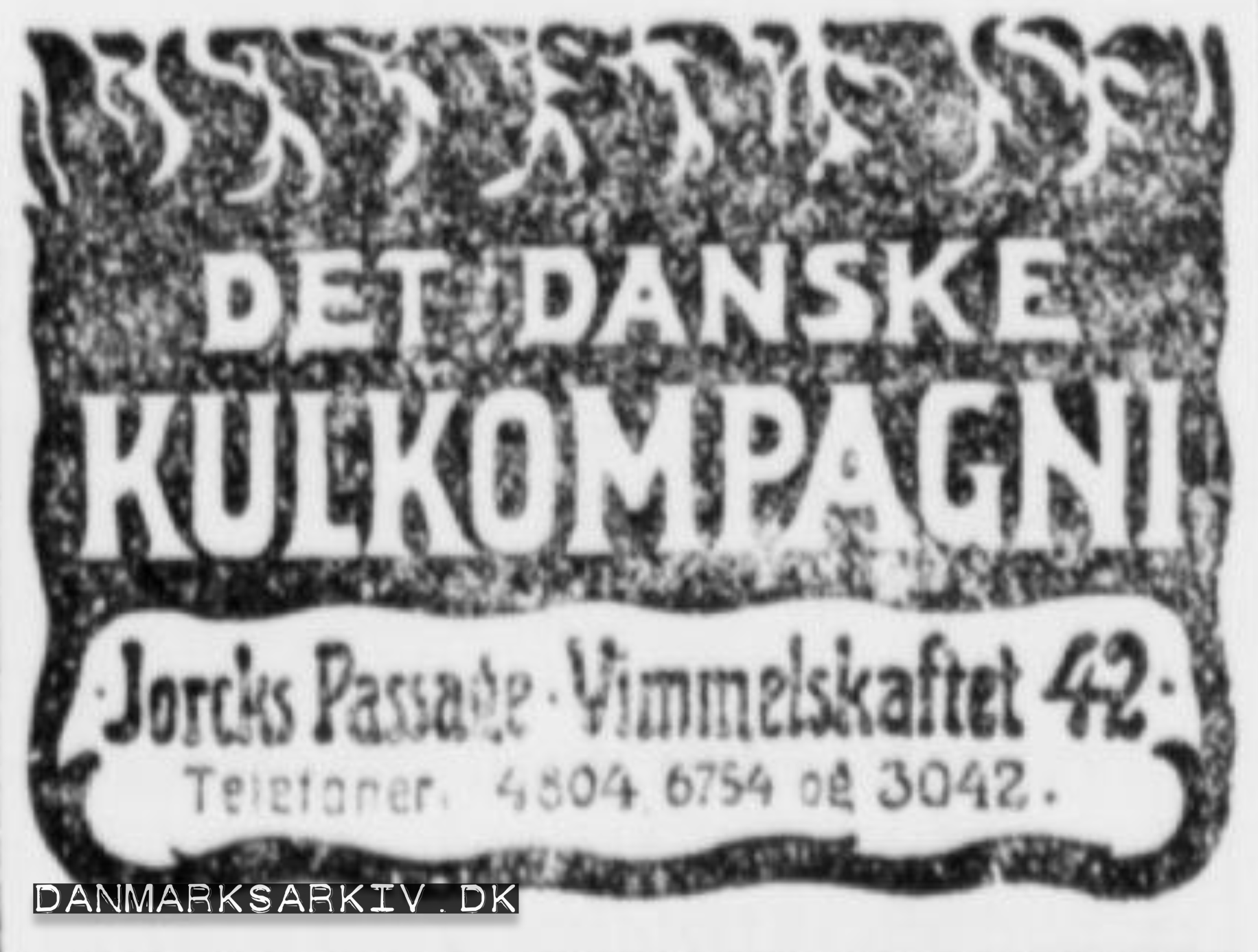 Det Danske Kulkompagni - Jorcks Passage - 1907