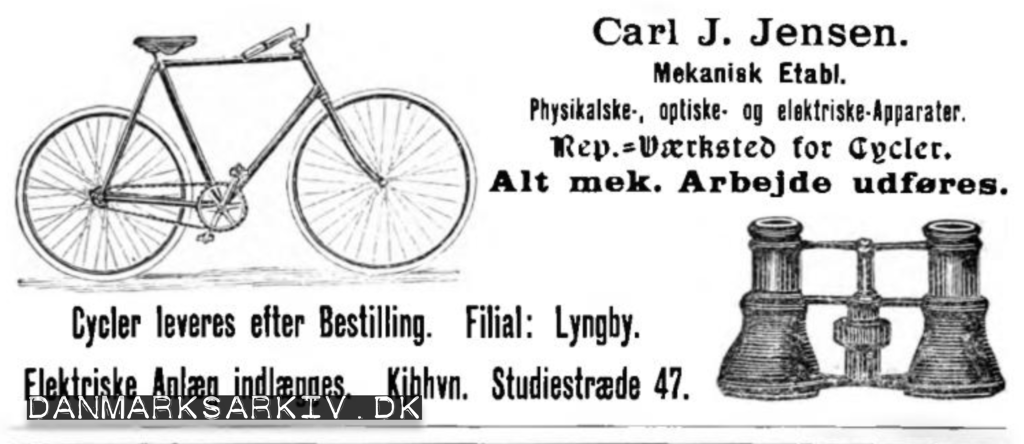 Carl J. Jensen - Physikalske-, optiske- og elektriske-apperater - 1898