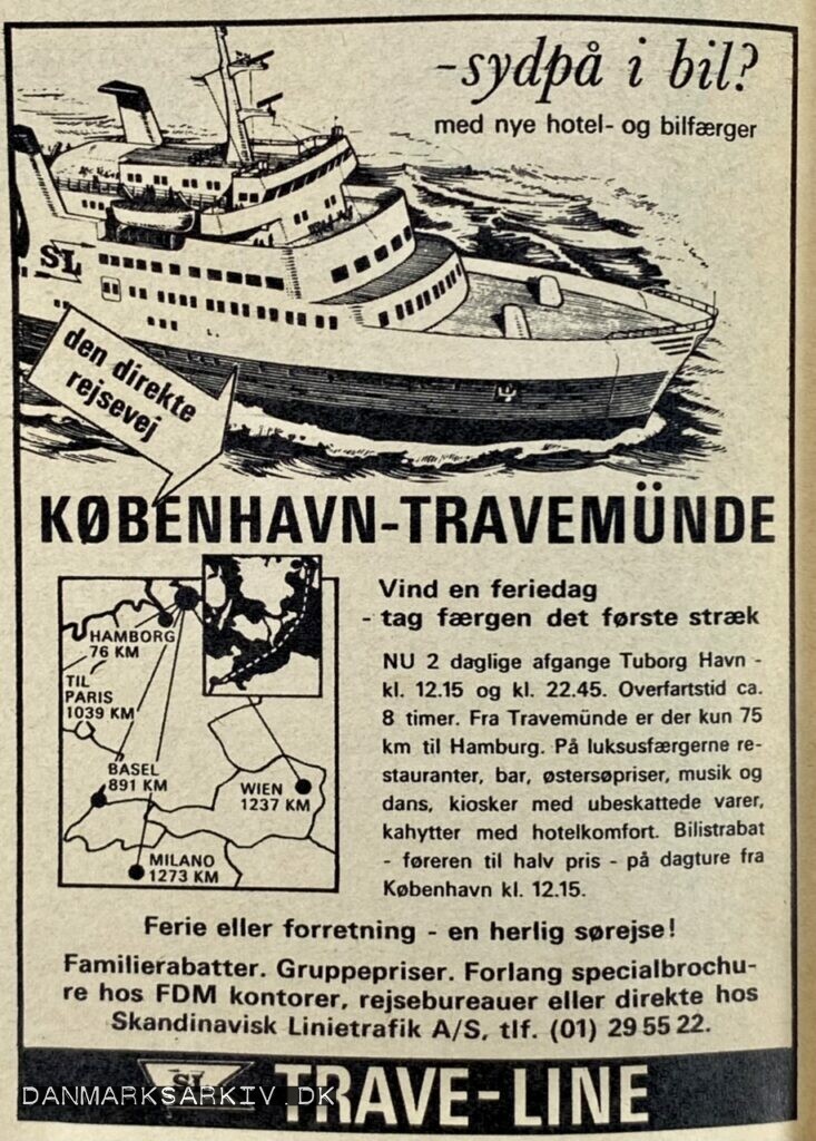 Trave-Line - Sydpå i bil? med nye hotel- og bilfærger - 1968