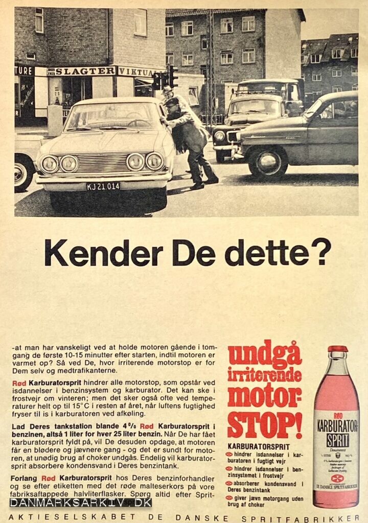 De Danske Spritfabrikker - Karburatorsprit - Undgå irriterende motorstop!