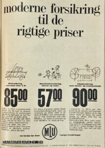 Mejeriernes og Landbrugets Ulykkesforsikring - Moderne forsikring til de rigtige priser - 1968
