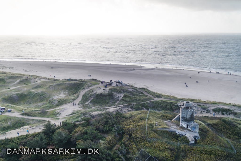 Tyske bunkere på stranden ved Blåvand