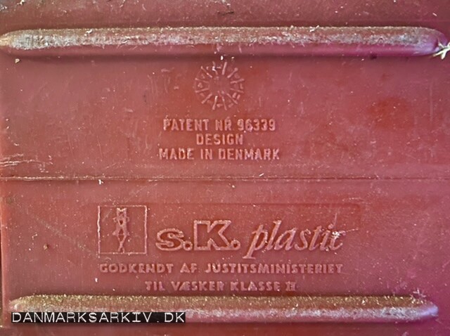 S.K. plastic - Patent nr 96339 - Godkendt af justitsministeriet