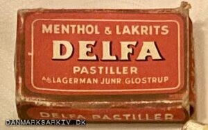 Delfa Menthol & Lakrits pastiller - Lagerman Junr. Glostrup