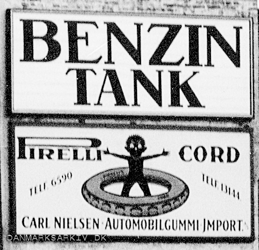 Benzin tank - Carl Nielsen Automobilgummi Import - 1925