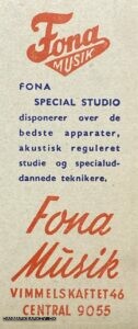 Fona Musik - Fona Special Studio disponerer over de bedste apparater, akustisk reguleret studie og specialuddannede teknikere