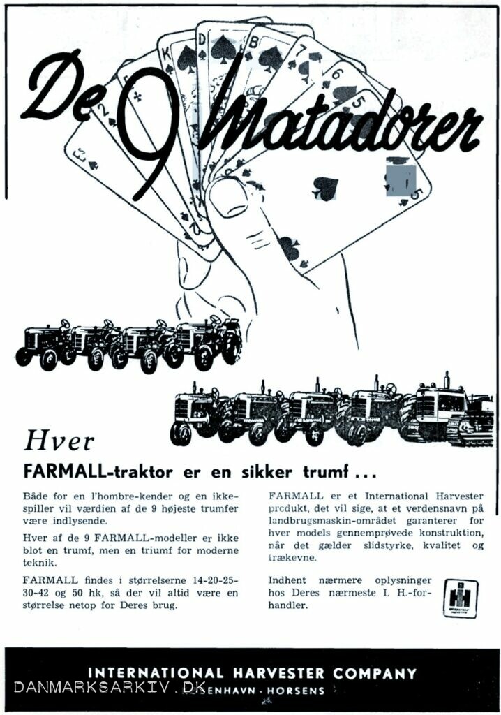 De 9 matadorer - Hver af de 9 FARMALL-modeller er ikke blot en trumf, men en triumf for moderne teknik - International Harvester Company