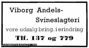 Viborg Andels-Slagteri - Vore udsalg bring. i erindring