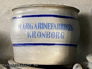 Krukke fra Margarinefabriken Kronborg