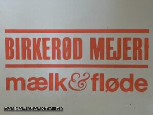 Birkerød Mejeri - Mælk & Fløde - Plastik mælkekasse