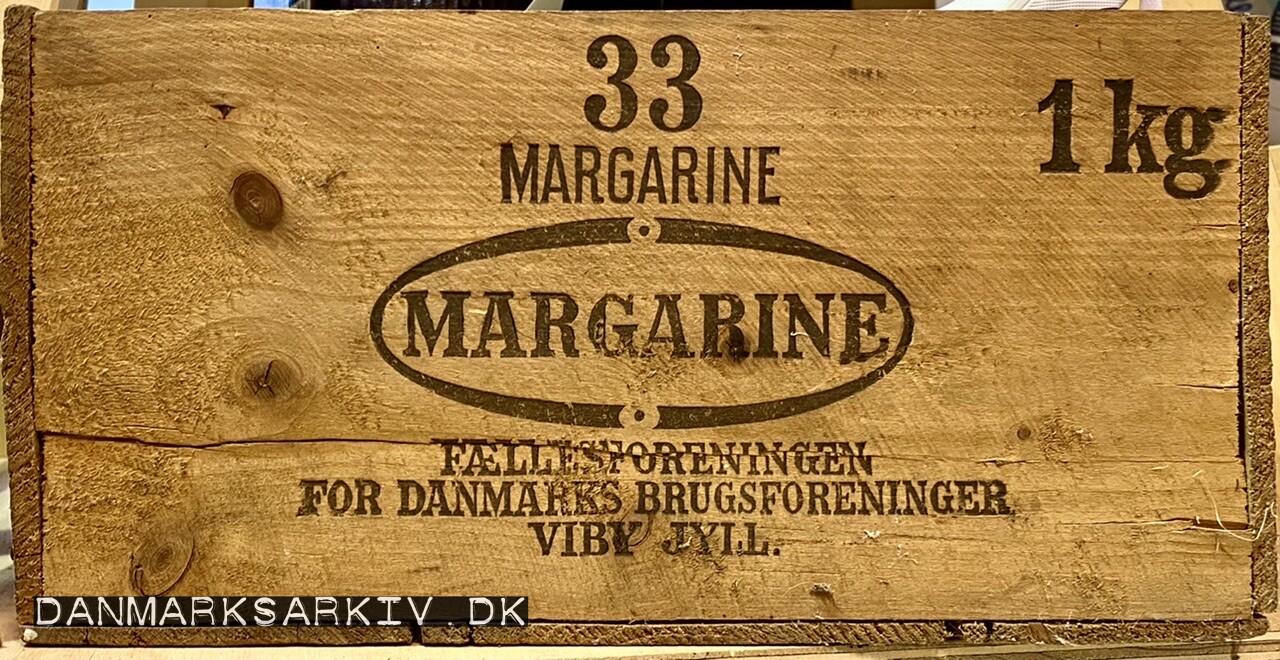 Margarine - Fællesforeningen for Danmarks Brugsforeninger - Viby Jylland - Trækasse