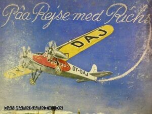 Paa Rejse med Richs - Album med samlemærker fra kaffeerstatnings virksomheden De Danske Cichoriefabrikker - ca. 1940