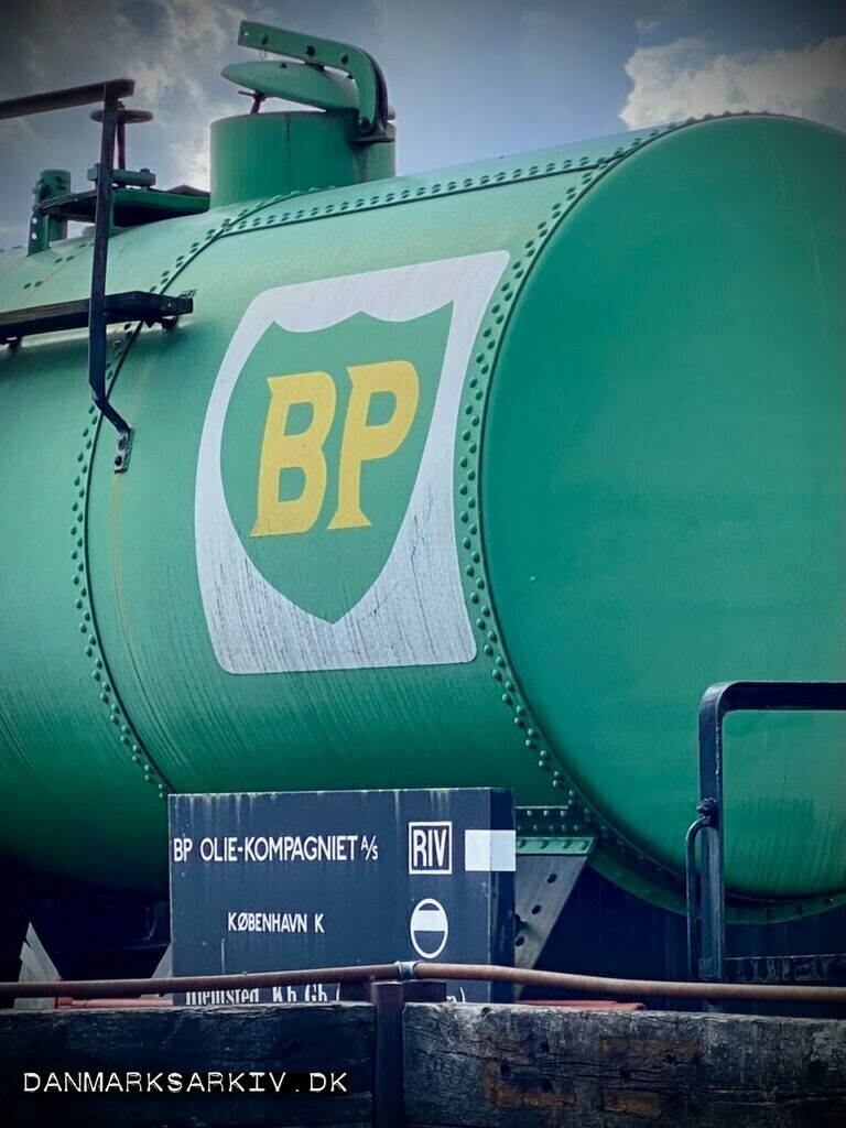 BP Tankvogn, fra BP Olie-Kompagniet A/S - København K - Fotograferet på Jernbanemuseet i Odense 2022