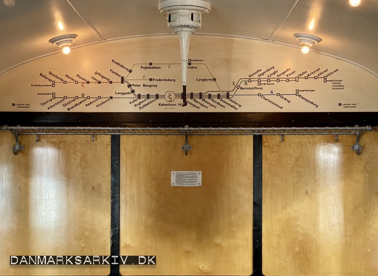 Første generation af S-toget, der var i drift fra 1934 til 1978 - I dag står det på Danmarks Jernbanemuseum