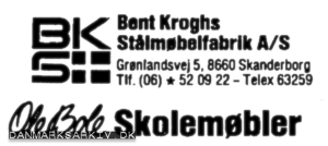 Bent Kroghs Stålmøbelfabrik A/S - Skanderborg - Ole Bole Skolemøbler