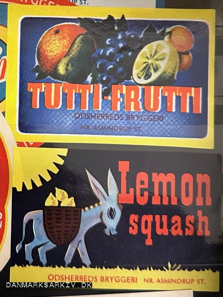 Odsherreds Bryggeri - Tutti-Frutti og Lemon Squash - Etiketter