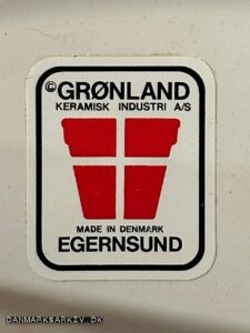 Grønland Keramisk Industri A/S - Made in Denmark Egernsund