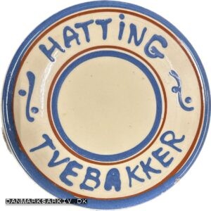Hatting Tvebakker - Porcelæns fad