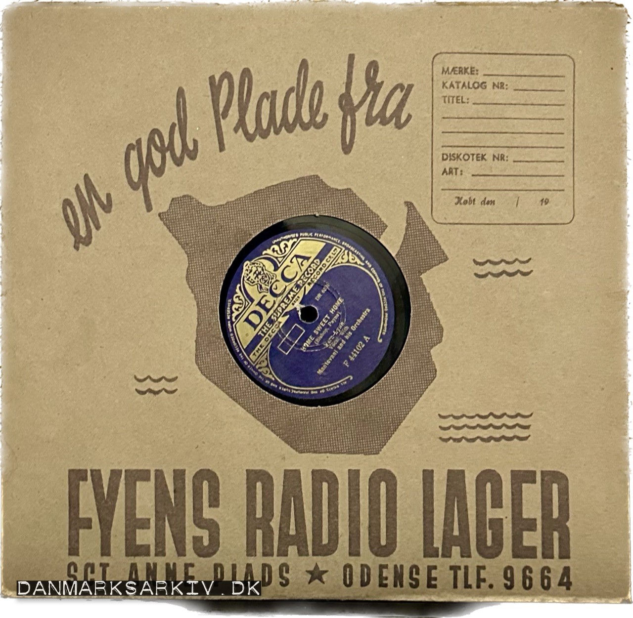 En god plade fra Fyens Radio Lager, Odense