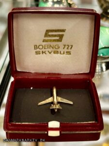 Sterling Airways Boeing 727 Skybus - Slipsenål i sølv