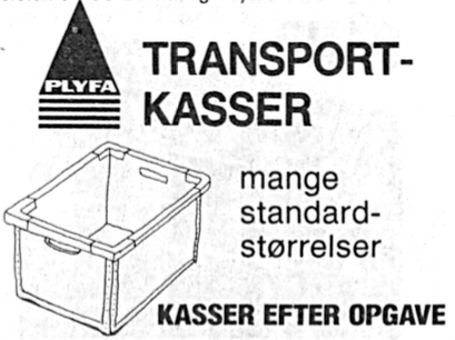 PLYFA Transport kasser - Mange standard størrelser - Kasser efter opgaver