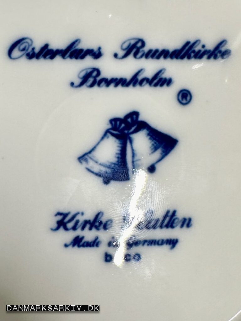 Østerlars Rundkirke Bornholm - Kirkeplatten Made in Germany Julen 1976