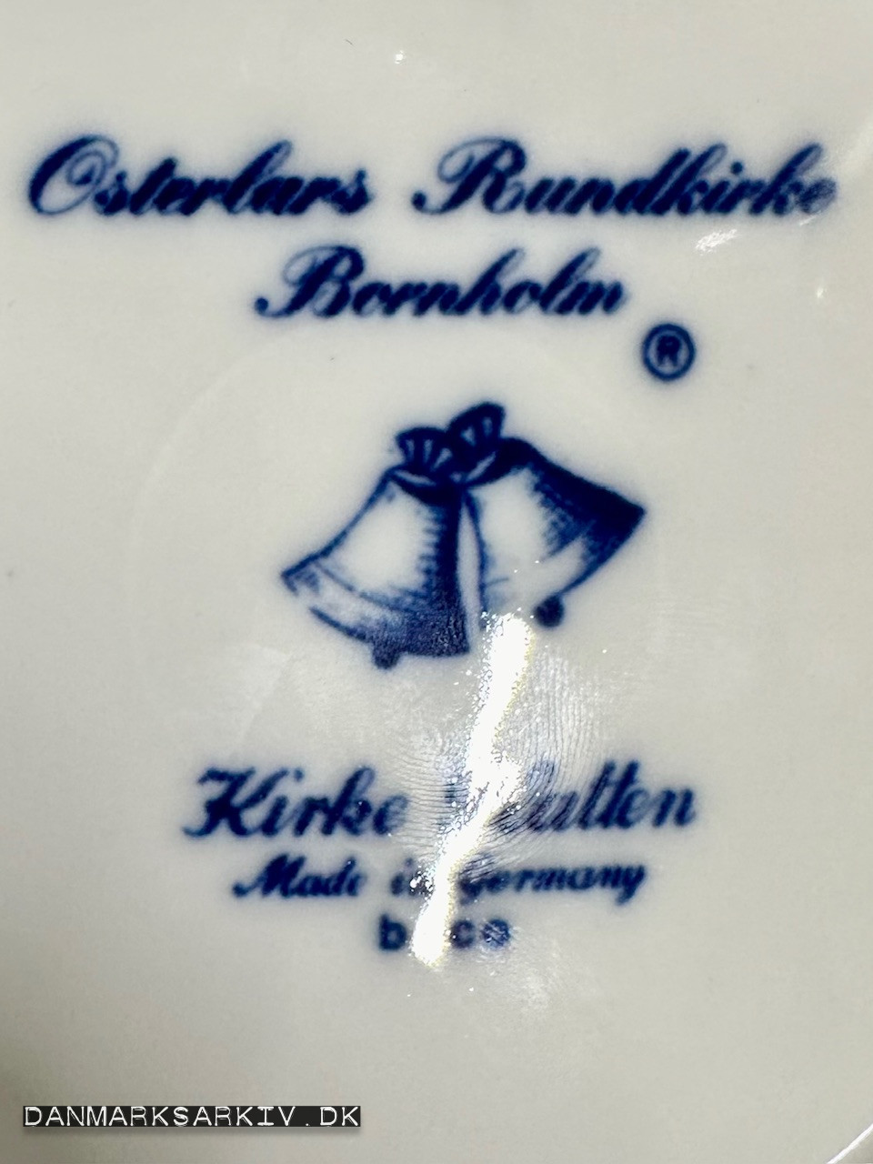 Østerlars Rundkirke Bornholm - Kirkeplatten Made in Germany Julen 1976