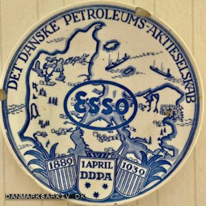 DDPA Det Danske Petroleums-Aktieselskab - Esso - Platte - 1. April 1889 - 1939